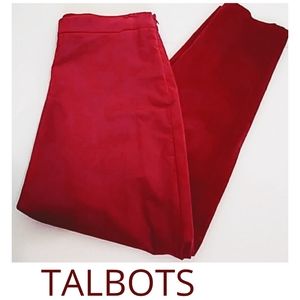 🍒3/$10- Talbots 32x30 Red Velvet Curvy Fit Pants